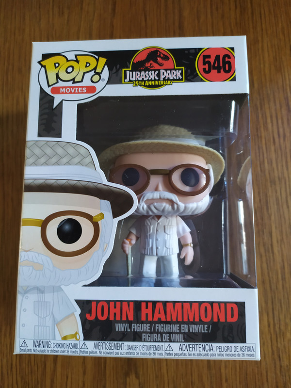 Funko Pop Jurassic Park 546 John Hammond (Not mint)