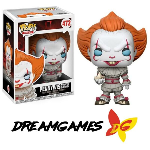 Figurine Pop It 472 Pennywise with boat