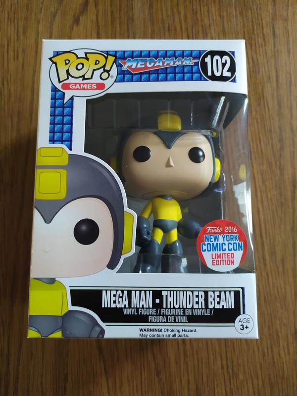 Funko Pop Mega Man Thunder Beam 102 NYCC 2016 Not Mint