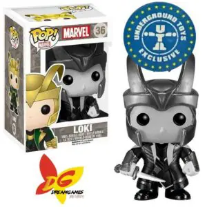 Funko Pop Loki Black and White Marvel 36 Exclusive VAULTED