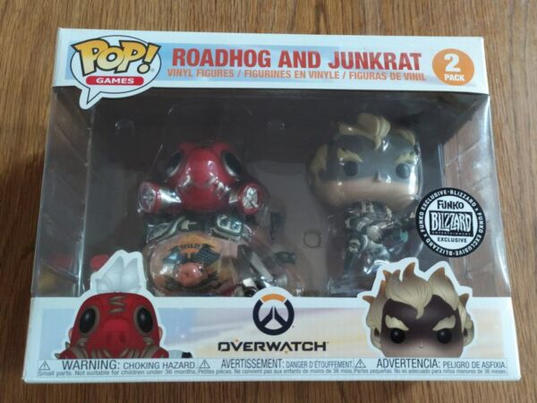 Funko Pop Roadhog and Junkrat Overwatch 2 Pack Not Mint 1