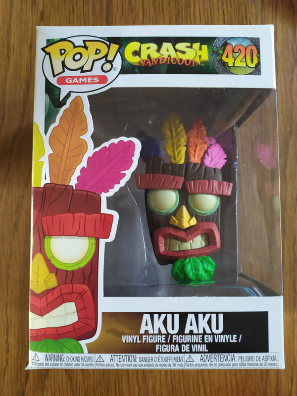 Funko Pop Crash Bandicoot 420 Aku Aku (Not Mint) 2