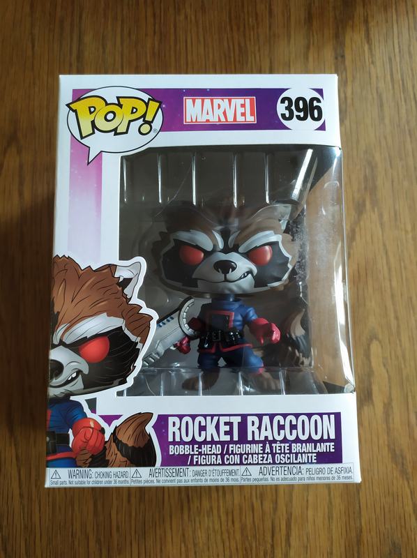 Funko Pop Rocket Raccoon Classic Marvel 396 Not Mint 1