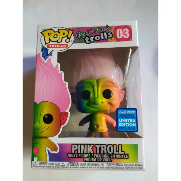 Funko Pop Rainbow Troll with Pink Hair Trolls 03 Pink Troll 1