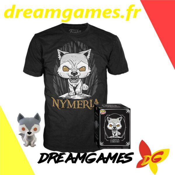 Figurine Pop Game of Thrones 76 Nymeria (not mint) + tee-shirt M