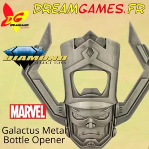 Découvrez le Marvel Metal Open Bottle Galactus, un décapsuleur en métal au design unique inspiré de l'univers Marvel.