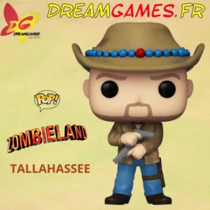 Figurine Funko Pop Zombieland Tallahassee, représentant le personnage emblématique avec son chapeau et ses armes. Un incontournable pour les fans.