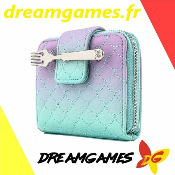 Loungefly Little Mermaid Ombre Scales Zip Around Wallet