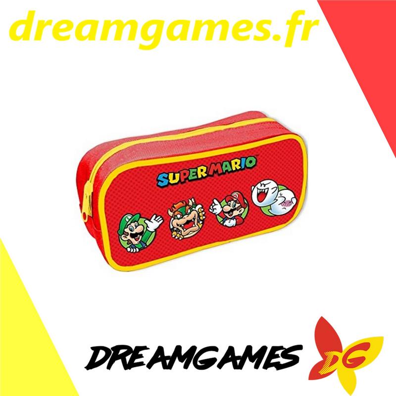 Super Mario Character Circles Pencil Case
