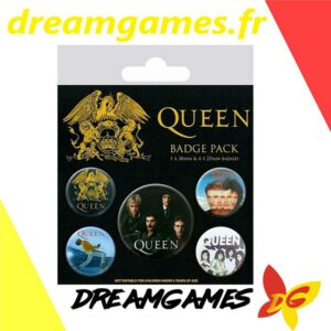 Queen Pack de 5 badges