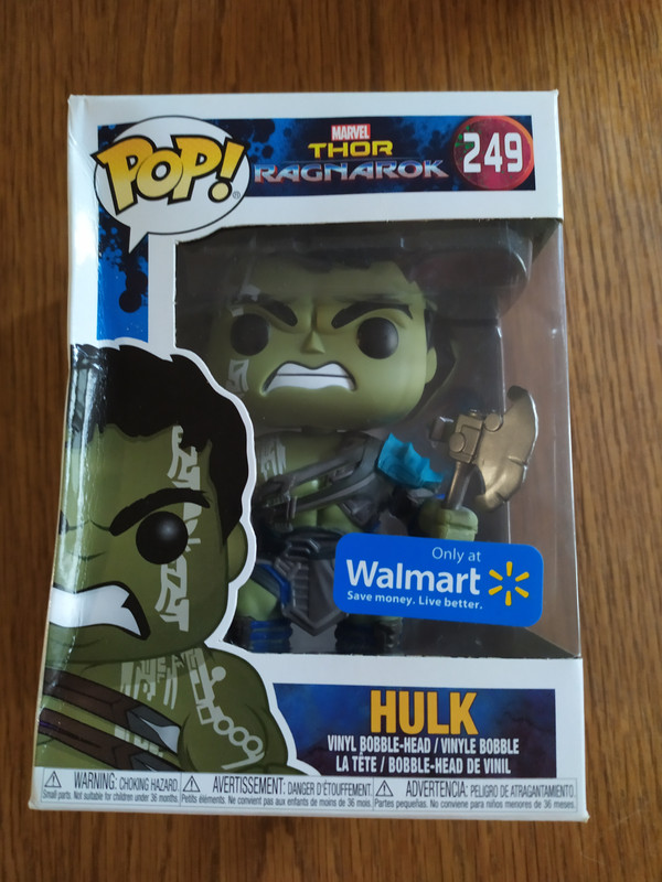 Figurine Pop Hulk Gladiator No Helmet Thor Ragnarok 249 Not Mint