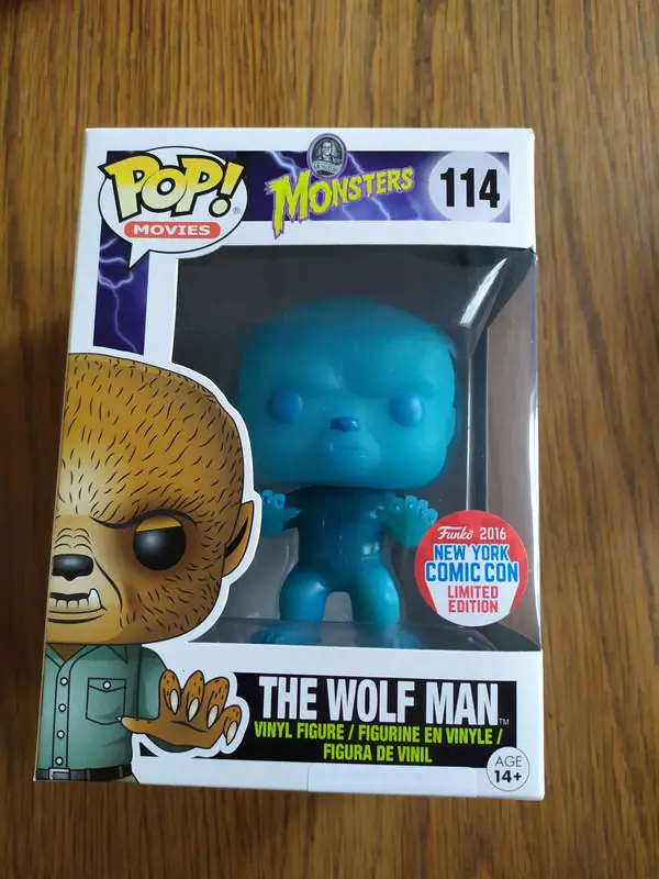 Figurine Pop Monsters 114 The Wolf Man NYCC (Not mint) 1