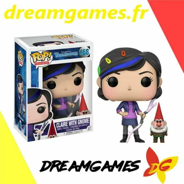 Figurine Pop Trollhunters 468 Claire with gnome