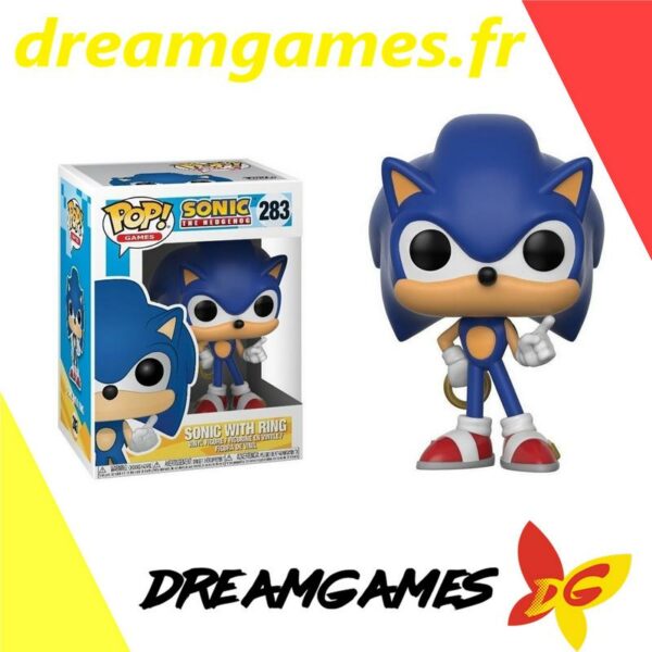 Figurine Funko Pop Sonic the Hedgehog 283 with ring