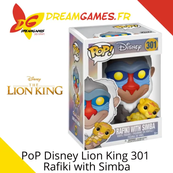 Funko PoP Disney Lion King 301 Rafiki with Simba Box