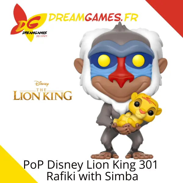 Funko PoP Disney Lion King 301 Rafiki with Simba Fig