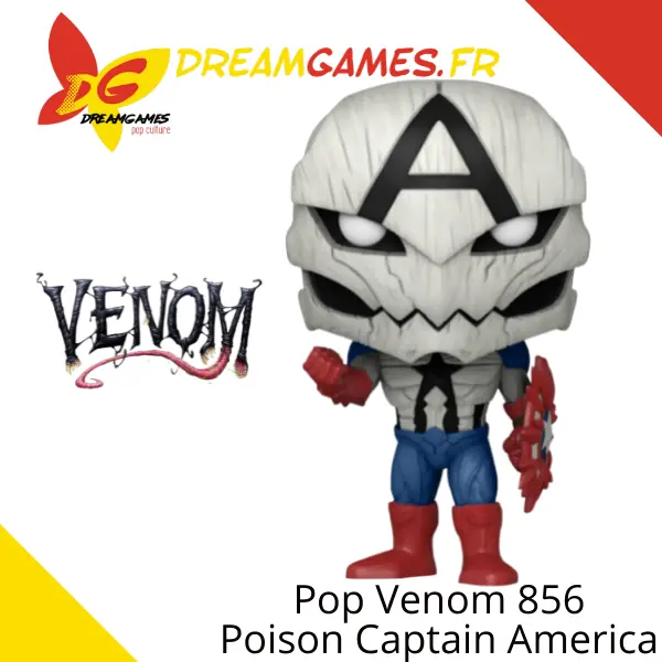 Funko Pop Venom 856 Poison Captain America Fig