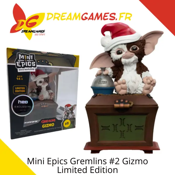 Mini Epics Gremlins Gizmo Santa Hat Limited Edition