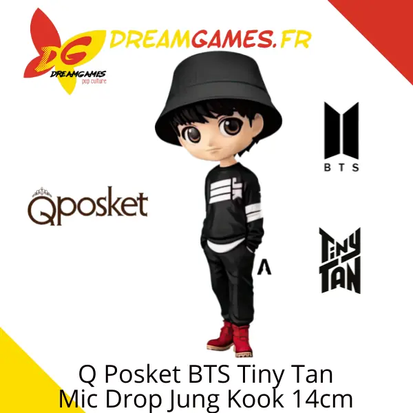 Q Posket BTS Tiny Tan Mic Drop Jung Kook 14cm