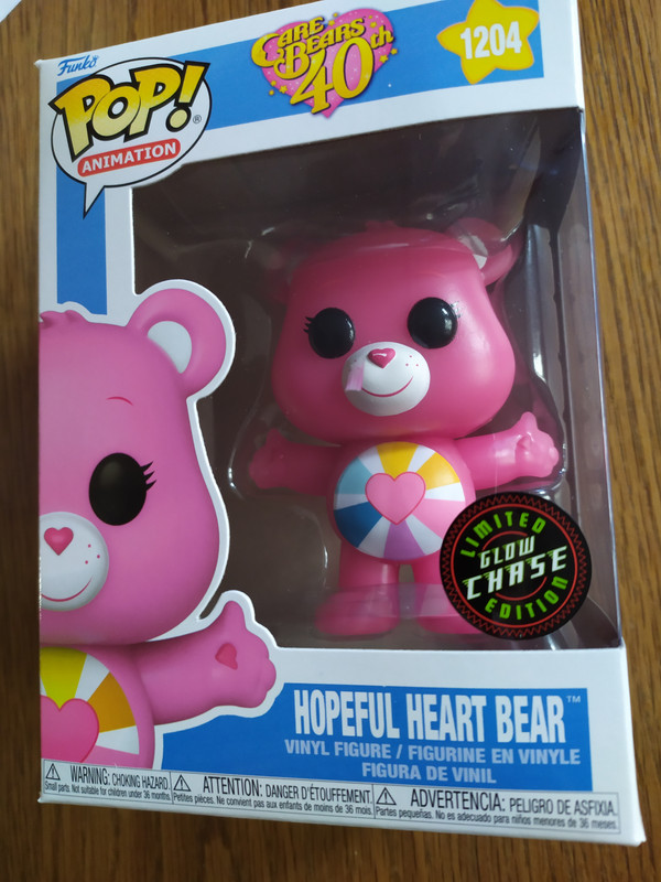 Funko PoP Care Bears 1204 Hopeful Heart Bear Chase Bisounours (Not mint) 1