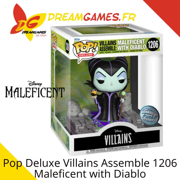 Funko Pop Deluxe Villains Assemble 1206 Maleficent with Diablo Box