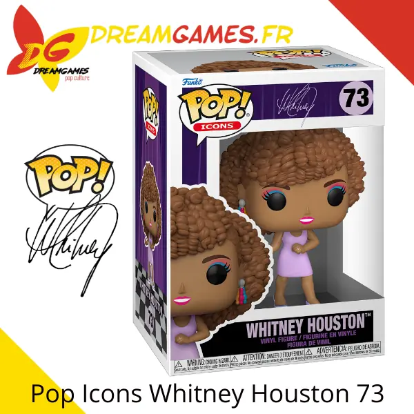 Funko Pop Icons Whitney Houston 73 Box