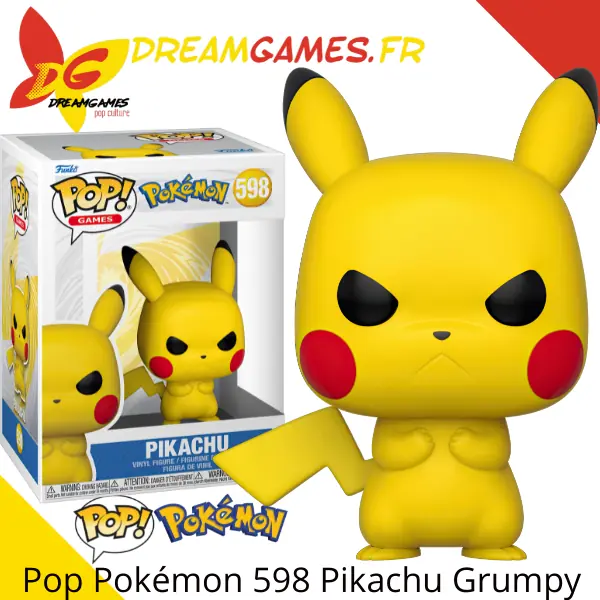 Funko Pop Pokémon 598 Pikachu Grumpy Box Fig