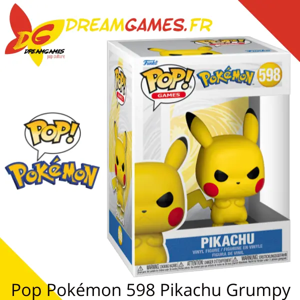 Funko Pop Pokémon 598 Pikachu Grumpy Box
