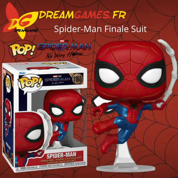 Funko Pop Spider-Man No Way Home 1160 Spider-Man Finale Suit Box Fig