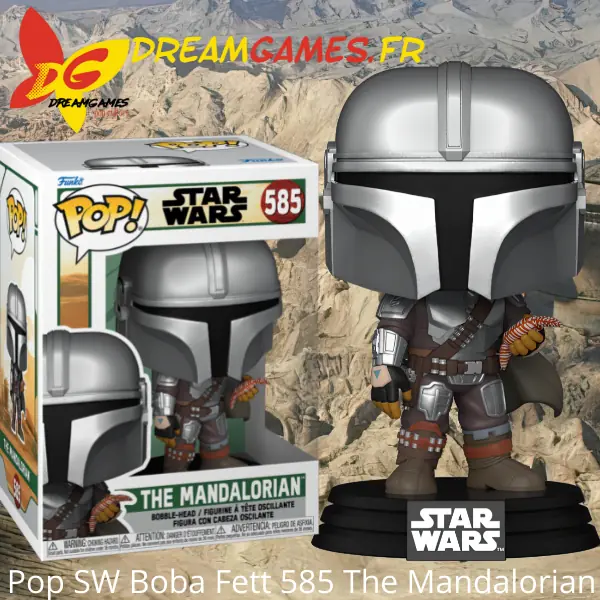 Funko Pop Star Wars Boba Fett 585 The Mandalorian Box Fig
