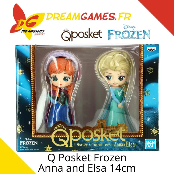 Q Posket Frozen Anna and Elsa 14cm 04