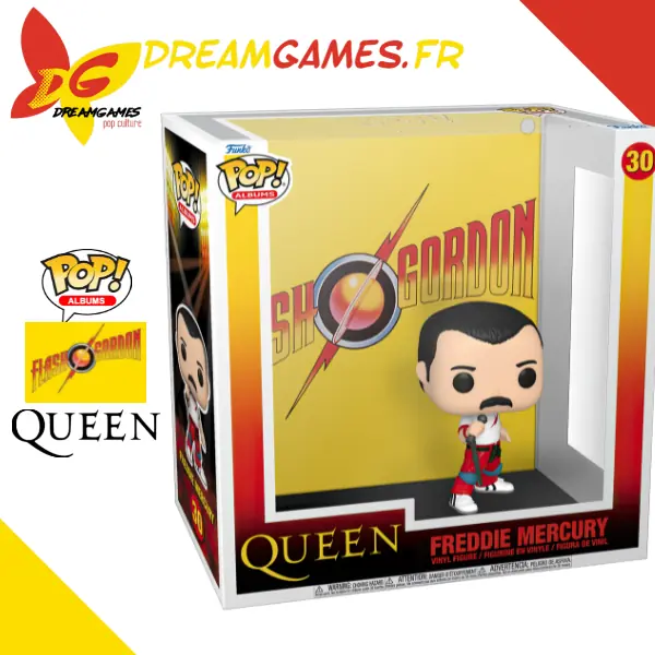 Funko Pop Albums 30 Queen Freddie Mercury Flash Gordon (Not mint)