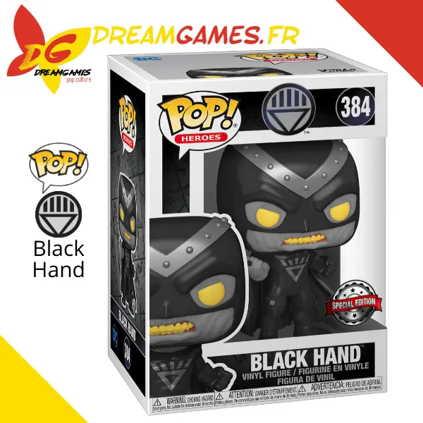 Funko Pop Black Lantern 384 Black Hand Special Edition
