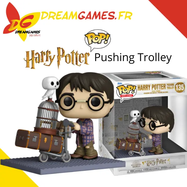 Funko Pop Deluxe 135 Harry Potter Pushing Trolley Box Fig