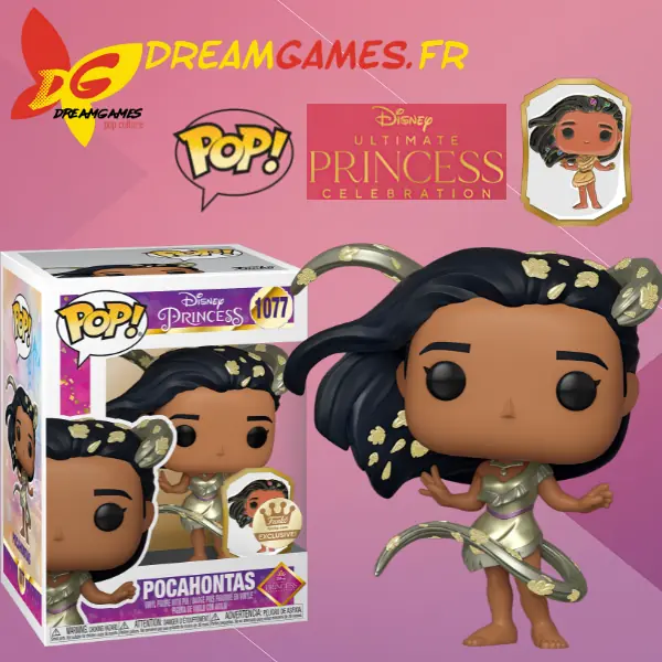 Funko Pop Disney Princess 1077 Pocahontas Gold Box Fig