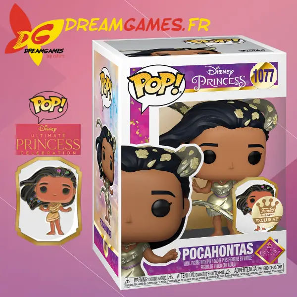 Funko Pop Disney Princess 1077 Pocahontas Gold Box