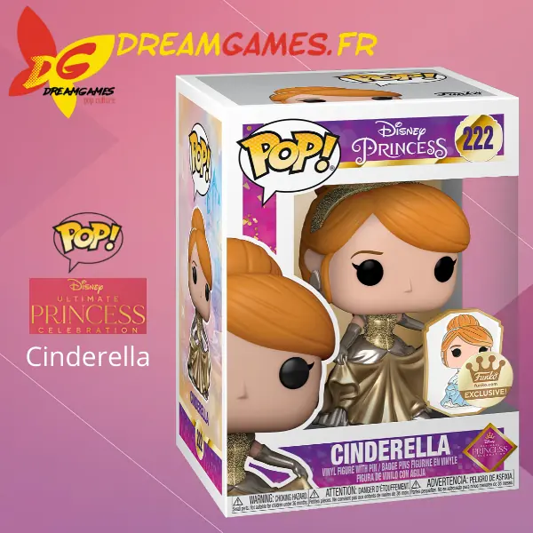 Funko Pop Disney Princess 222 Cinderella Gold Box