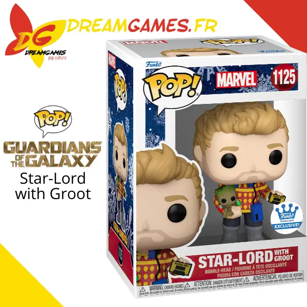 Funko Pop Guardians of the Galaxy 1125 Star-Lord with Groot Box