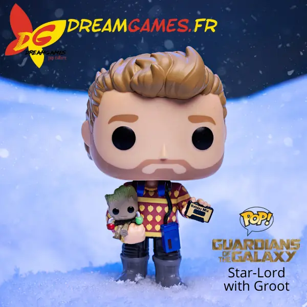 Funko Pop Guardians of the Galaxy 1125 Star-Lord with Groot Fig Photoshoot