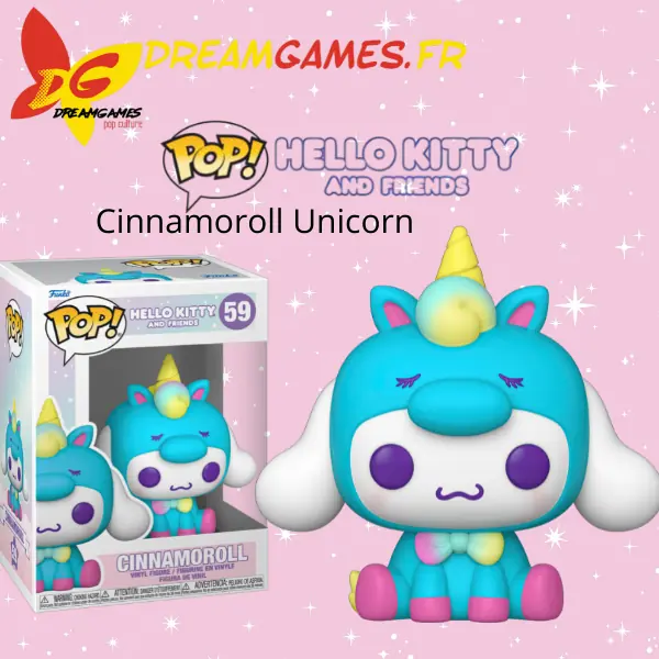 Funko Pop Hello Kitty and Friends 59 Cinnamoroll Unicorn Party Box Fig