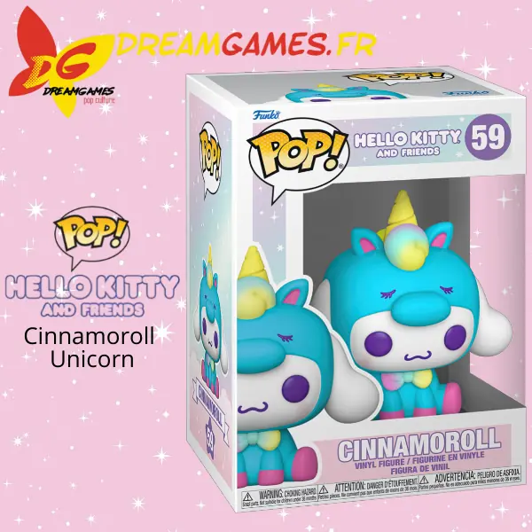 Funko Pop Hello Kitty and Friends 59 Cinnamoroll Unicorn Party Box