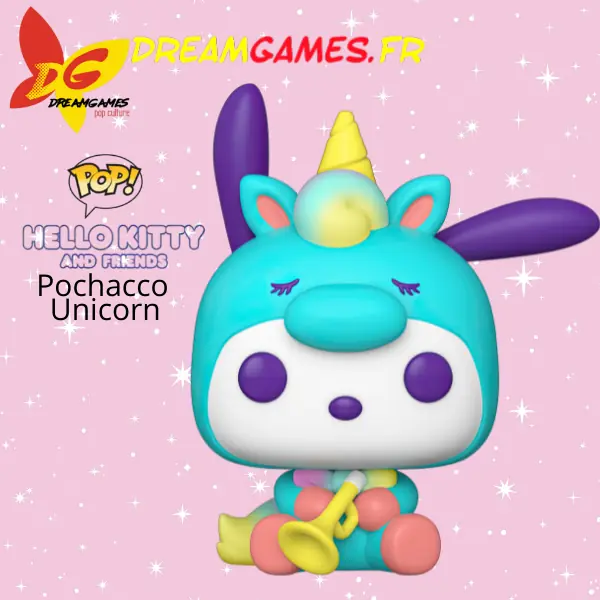 Funko Pop Hello Kitty and Friends 60 Pochacco Unicorn Party Fig