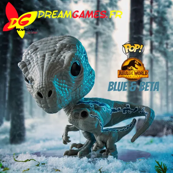 Funko Pop Jurassic World Dominion 1212 Velociraptors Blue and Beta Fig Photo