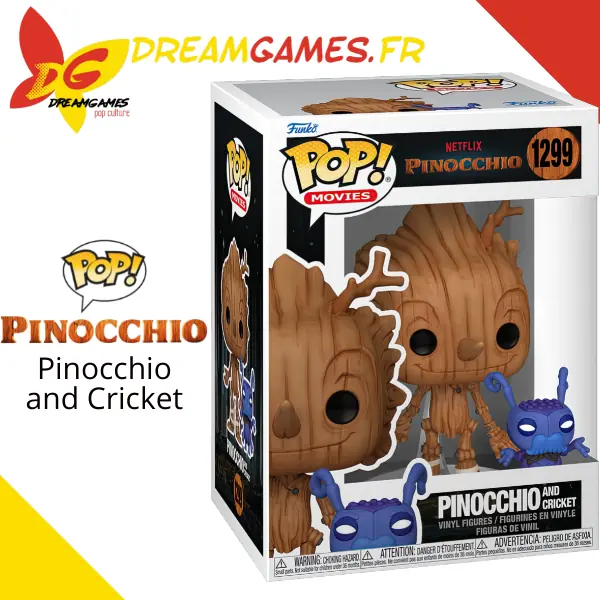 Funko Pop Netflix Pinocchio 1299 Pinocchio and Cricket Box