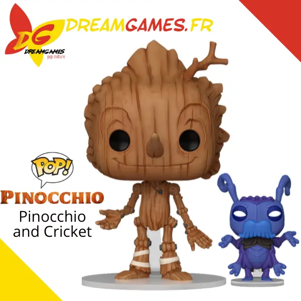 Funko Pop Pinocchio 1299 Pinocchio And Cricket Netflix Fig