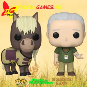 Funko Pop Parks and Recreation Lil Sebastian and Jerry Harvest Festival Special Edition Fig