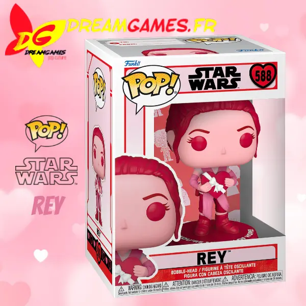 Funko Pop Star Wars 588 Rey Valentine Day Box