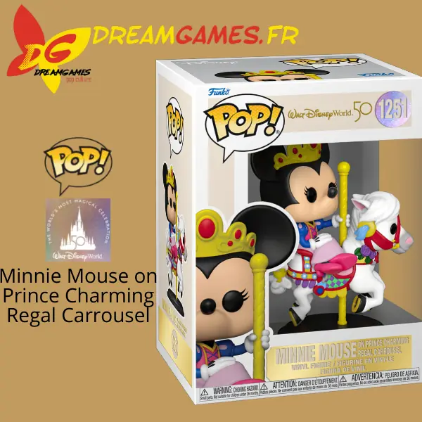 Funko Pop Disney 1251 Minnie Mouse on Carrousel Walt Disney World 50