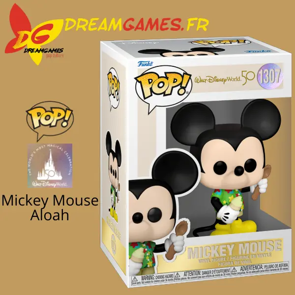 Funko Pop Disney 1307 Mickey Mouse Aloha Walt Disney World