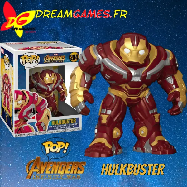 Funko Pop Avengers Infinity War Hulkbuster 294 Box Fig